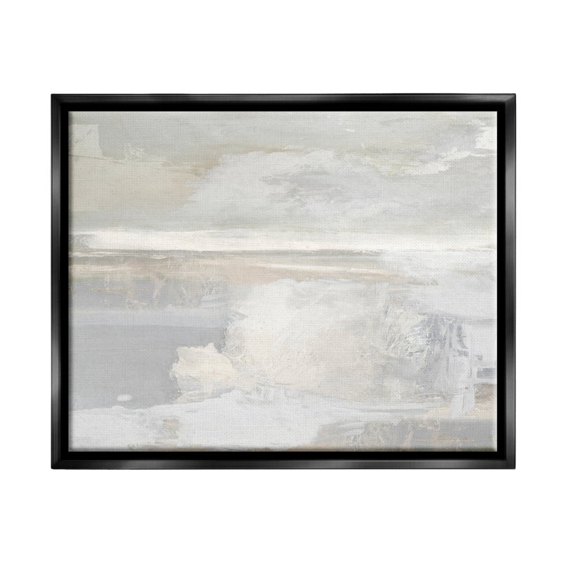 "Wrought Studio ™", paysage gris moderne encadré par Floater par Rachel Springer, H 25 po x l 31 po x P 1,7 po