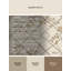 Tapis beige en lin à motif treillis de jardin lavable à la machine-1073731938