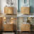 30" Natural Wood Grain Bathroom Vanity With Ceramic Sink, Solid Wood Frame, 1 Flip-Out Drawer & 1 Door Storage Rack & 2 Soft-Close Drawers (Wood / Light Wood)-326962769