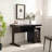 Home Office Desk With Modesty Panel And Detached File Cabinet On Locking Wheels With Two Drawers File Drawer Cubby Shelf