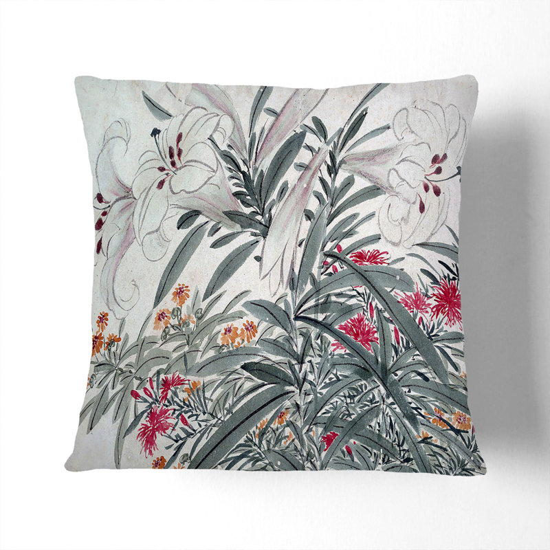 Square Throw Cushion, White, 55cm H x 55cm W x 20cm D