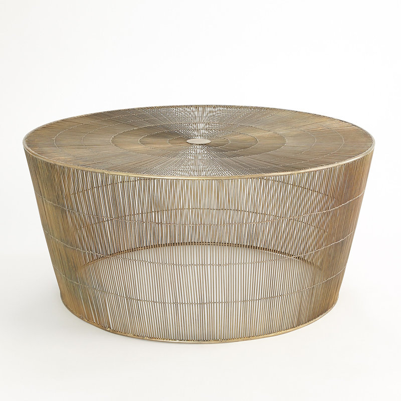 Radiance Coffee Table-Antique Brass