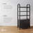 3 Tier Arched Bookshelf With Cabinet Base And Solid Wood Frame (3-Piece Set)-1613264641