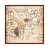 Toile avec cadre en bois brun classique