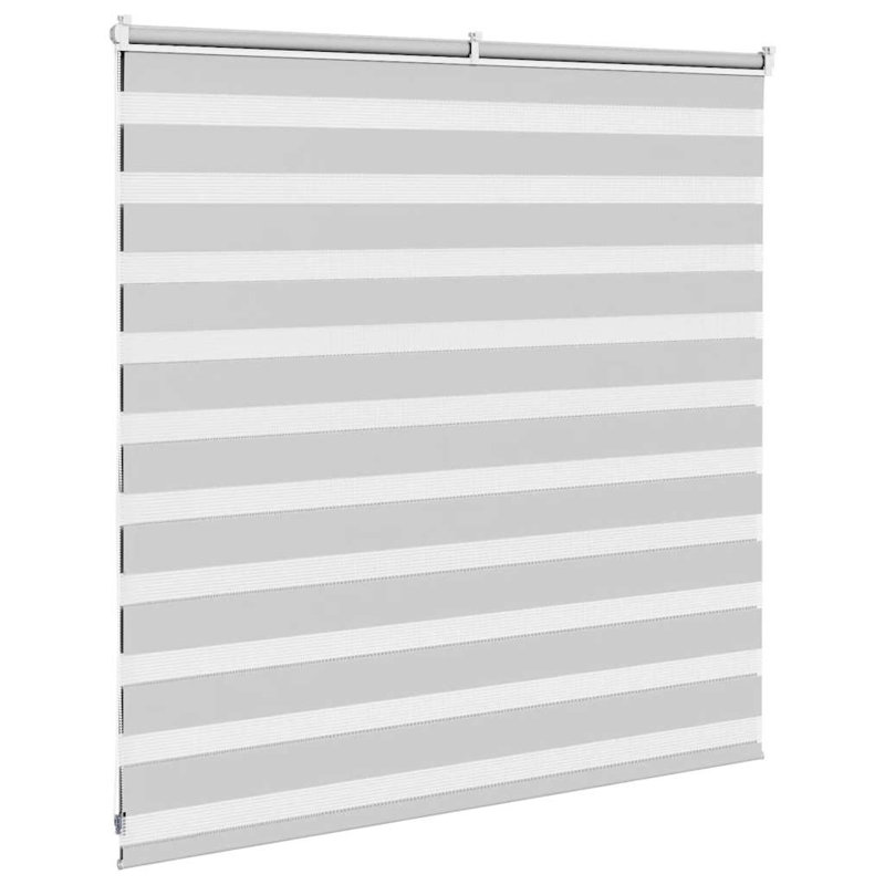 George Oliver Zebra Blind Polyester, 140cmW x 100cmL, Light Grey