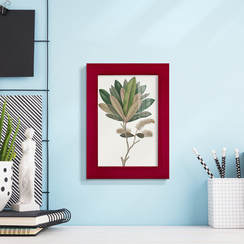 Fall Foliage VI, reproduction d'art encadrée, Rouge, H 7 po x l 5 po x P 1 po