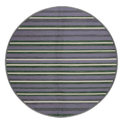 Tapis mauve à rayures horizontales lavable à la machine