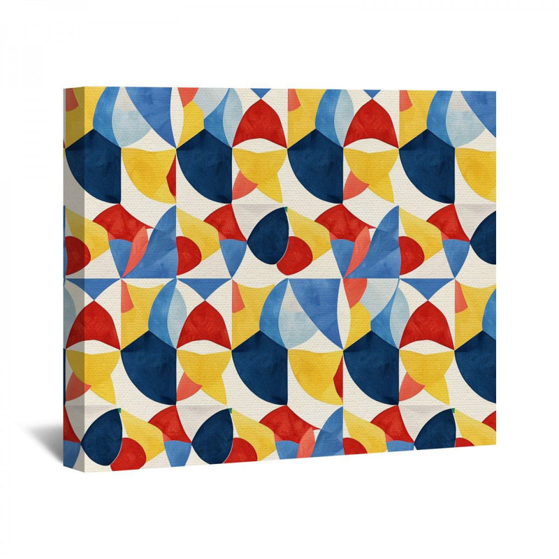 «Colorful Shapes» sur, H 16 po x l 16 po x P 3 po