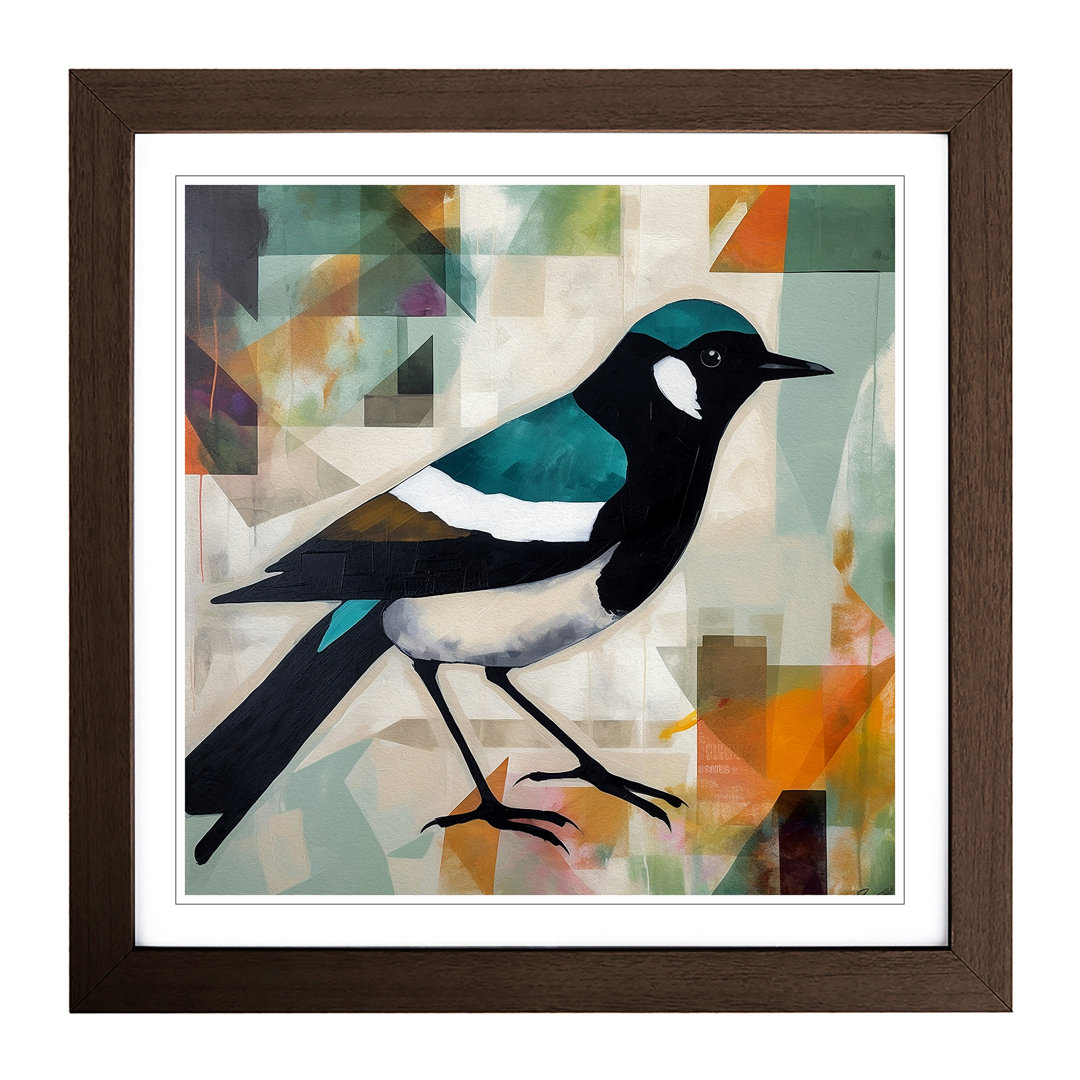 Magpie Bauhaus - Framed Print
