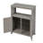 Wooden Patio Bar Table Set With Storage, Buffet Cabinet Sideboard-2134743934
