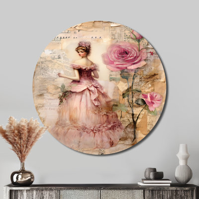 Selita - Floral Round Metal Art