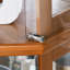 Vitrine de coin à 6 tablettes avec lumières, miroirs et tablettes réglables-311688411