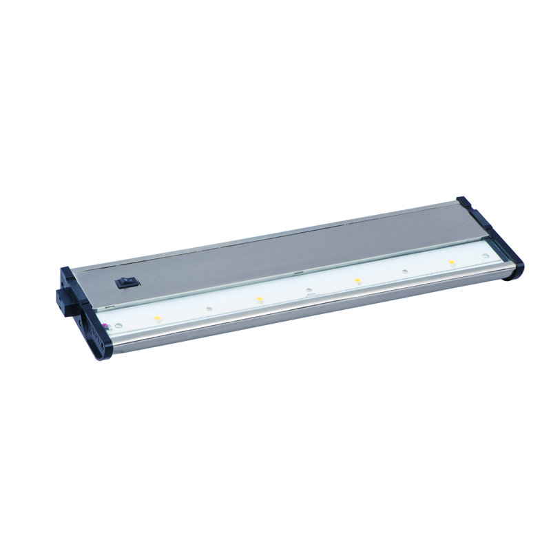 Barre d’éclairage pour dessous de meuble 13 po countermax mx-l120dc 4 lumières del, Nickel satiné