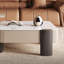 Table basse White Stone + Bois manufacturé