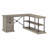 64W Designer L Shaped Desk with Storage