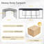 Steel Carport, Galvanized Multiple Sizes-105356539-88382202