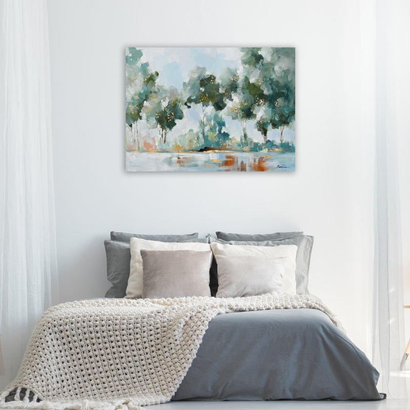 Peinture sur toile tendue, H 36 po x l 48 po x P 2 po