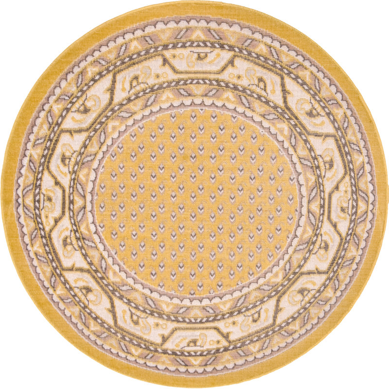 Swinson Geometric Indoor Rug, Round 3'7"