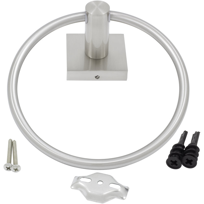 Vienna Towel Ring, Satin Nickel