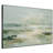 Extra Large Wall Art Fabric Print - Soft Green Coastal Horizon with Layered Brush Blends Artwork Decor for Living Room or Bedroom - "Frame Assembly Required (Unfinished Frame)"-737162821