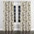 Country Farmhouse Curtains for bedroom - Black Azaylea Grommet Curtain - 1 Panel-290260502-290260493