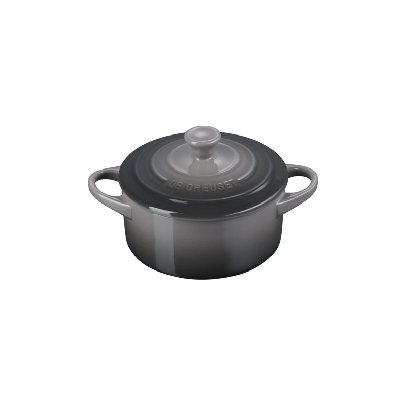Le Creuset Stoneware Mini Round Cocotte, 14oz., Oyster