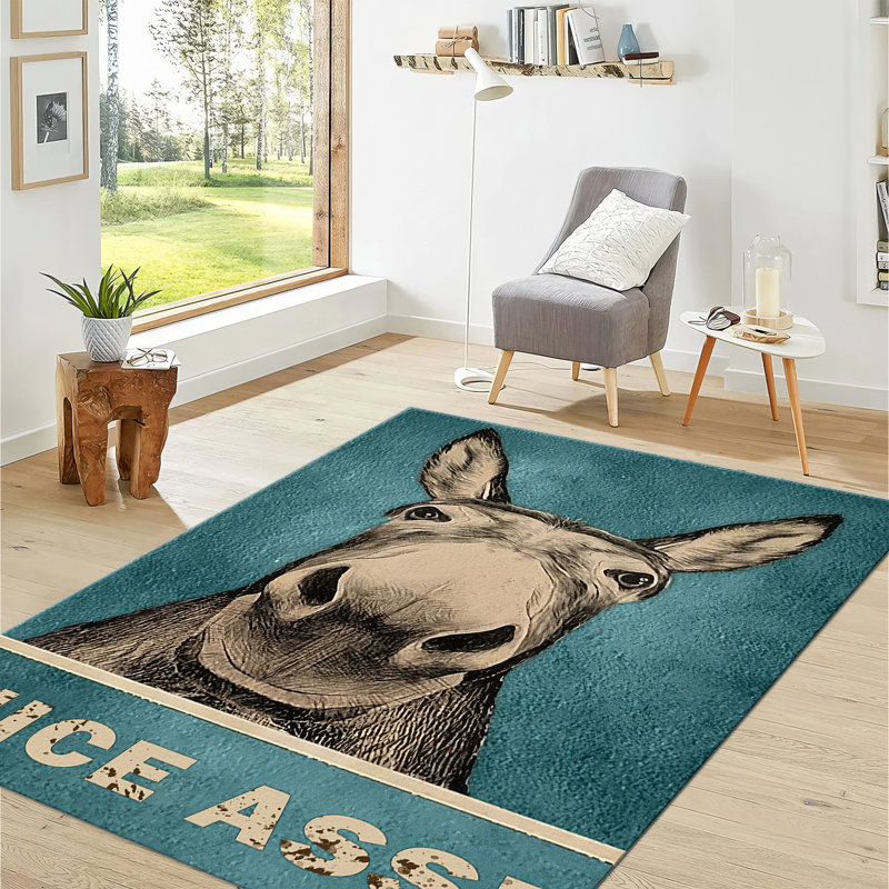 Chic Non-Woven Soft Type Area Rug with Intricate Floral and Geometric Details for Elegant Home Decor, Rectangle 2'8" x 4'11"