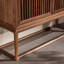 Floor To Ceiling Grille Door Accent Cabinet