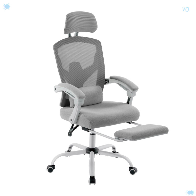 Chaise de bureau ergonomique à dossier haut en filet Mesh
