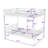 Metal Bunk Bed With Convertible Design And Safety Guardrails-2017273152-2017273155