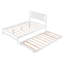 Lit plateforme double avec lit gigogne réglable-81318146