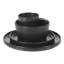 Gibson Soho Lounge Bowery 32 Piece Matte Black Stoneware Dinnerware Plates, Bowls, And Mugs Set - Service For 8
