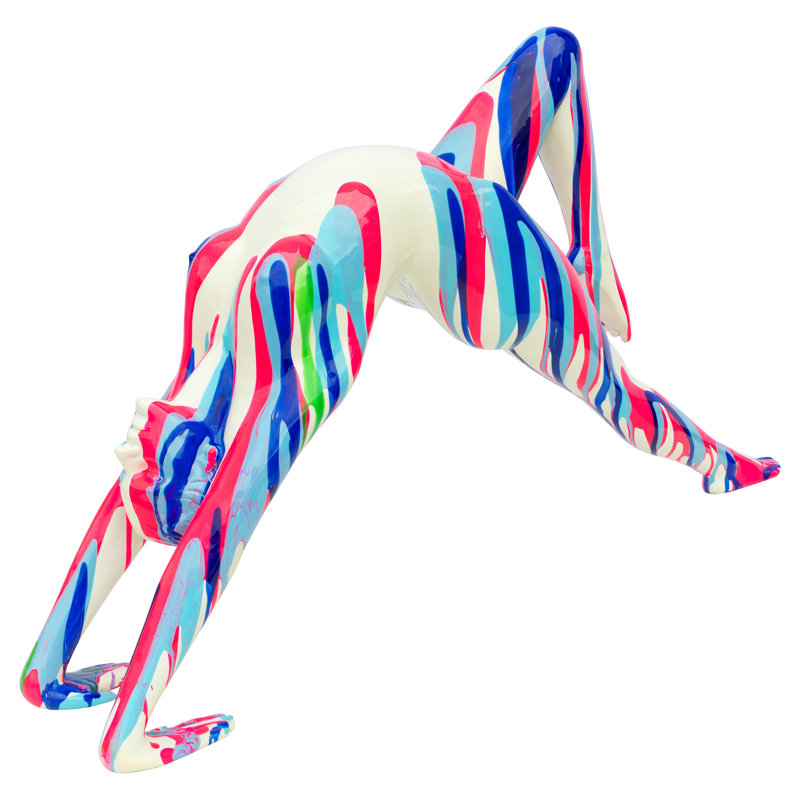 Wilcox Statue, Blue/White/Pink