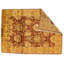 Wool Oriental Area Rug in Gold/Red