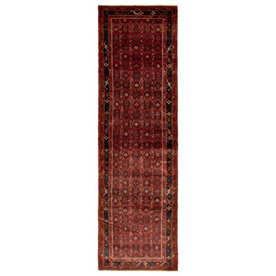 Brany One-of-a-Kind Runner 3'9" X 12'10" 1990s Runner Wool Area Rug