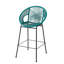 Tabouret de bar d'extérieur bleu sarcelle-967055906
