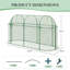 3x1x1.5m Plant Protection Netting Cage with Zipper Door