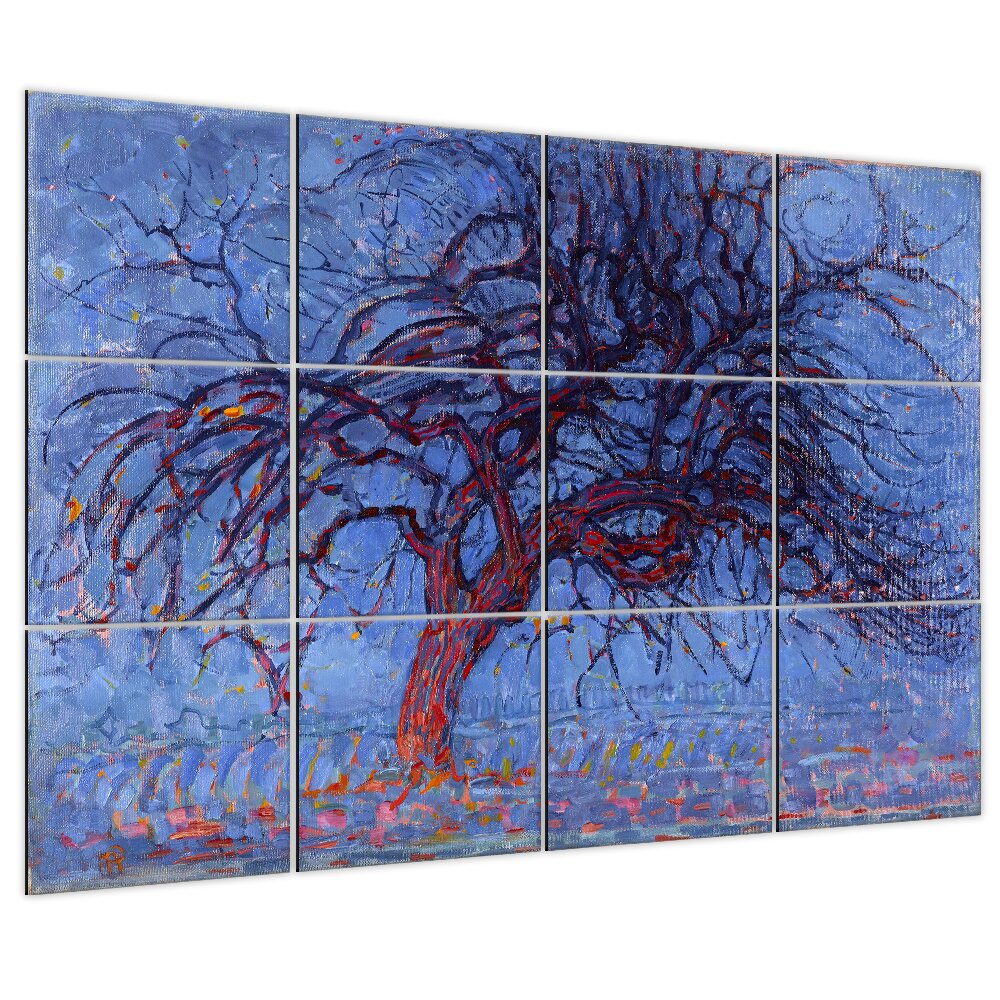 12-tlg. Poster-Set The Red Tree von Piet Mondrian