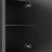 Sideboard, Black Modern Fluted Credenza with Adjustable Shelves &amp; Large Storage | MDF##
