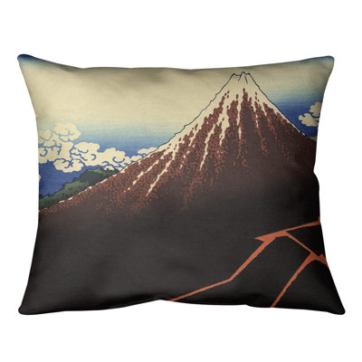 Coussin lombaire katsushika hokusai, au-dessous du summit