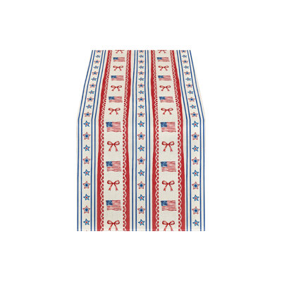 4th Of July Decorative Tablecloth And Table Runner Independence Day Patriotic Table Linen Set Dining Table Home Decoration