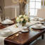 Service de vaisselle 24 pièces Lorren Home Trends - Bone China, Service for 4 par Lorren Home Trends-Dalilah