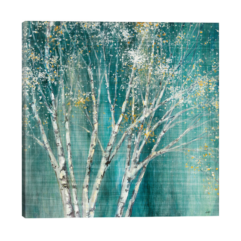 Blue Birch Flipped by Julia Purinton - Wrapped Canvas Print, 93.98 cm H x 93.98 cm W x 1.91 cm D