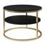 CIRI SLIM Round Coffee Table with Shelf-1395076446