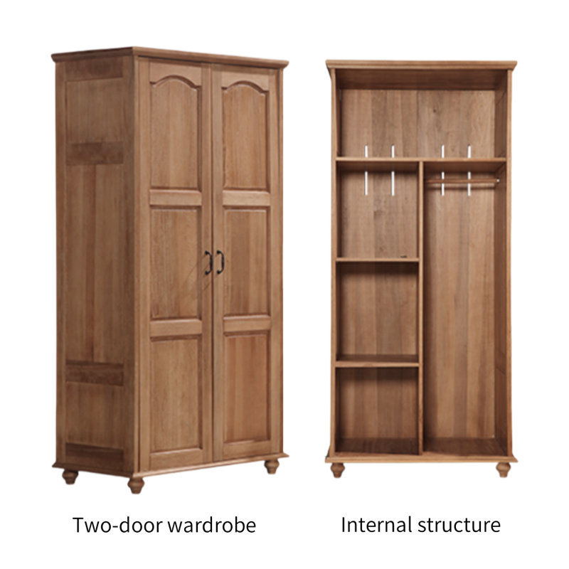 American-style Simple All-solid Wood Wardrobe