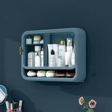 Keymi Cosmetic Wall-Mounted Storage Box Rebrilliant Finish: White