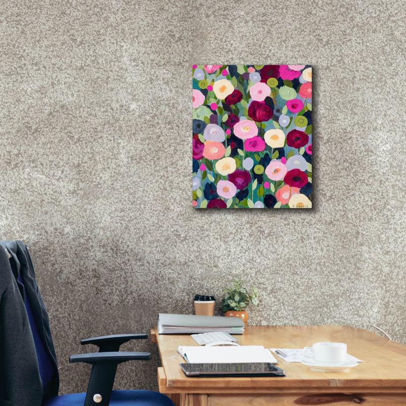 «Night Garden on Canvas» par Carrie Schmitt, H 24 po x l 20 po x P 0,75 po