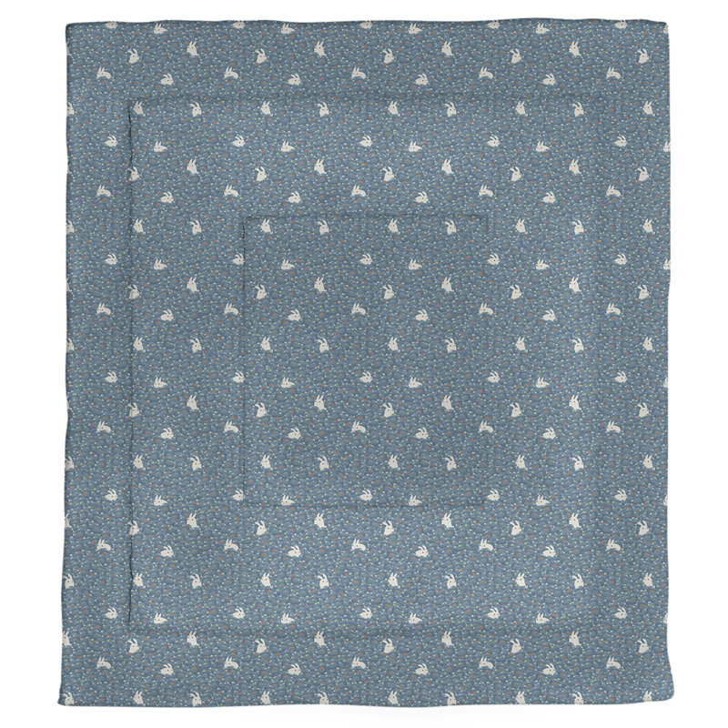 Édredon simple lapin Katelyn Elizabeth, Édredon grand, Bleu