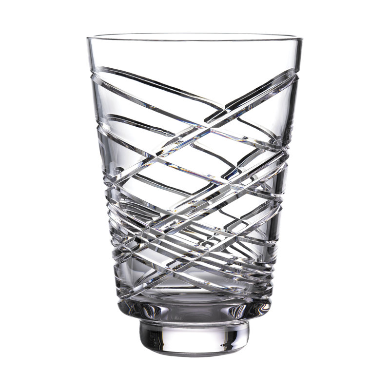 Aran Clear 12" Crystal Table Vase