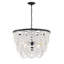 Lustre blanc à 5 lumières avec bronze huilé Meridian-277609523